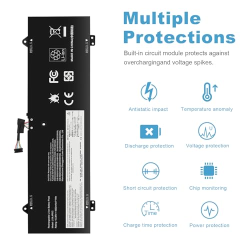 L19L4PDC L19C4PDC L19M4PDC Battery Replacement for Lenovo Ideapad Yoga 7-14ITL5 82BH 7-15ITL5 82BJ Yoga 7i (15 inch) 2 in 1 Series, 5B10Z26482 SB10Z26481 5B10Z26485 SB10Z26483 5B10Z26479 SB10Z26486 - size: 11.22*3.82*0.24inch L19L4PDC