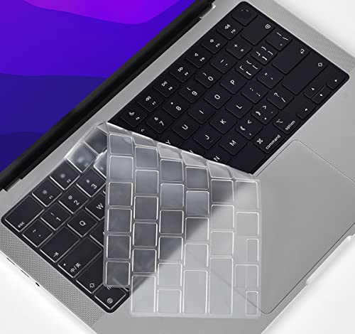 Ultra Thin TPU Keyboard Cover & Trackpad Protector Cover for 2024 2023 MacBook Air 15.3" M2 M3 Chip A2941 A3114