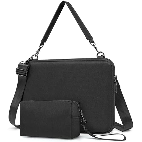 HYZUO 17-17.3 Inch Hard Shell Case Laptop Sleeve Bag Handbag, Black | for HP Envy/OMEN 17, LenovoThinkPad P16, ASUS ZenBook Pro/VivoBook Pro 17, Dell Alienware M17, LG gram 17, Razer Blade 17 - color: Black, size: 17-17.3 Inch