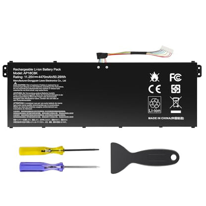 TREE.NB AP18C8K Laptop Battery Compatible with Acer Aspire 5 A514-52 A514-54 7 A715-42G Swift 3 SF314-42 SF314-57 SF314-57G SF314-58 SF314-59 Chromebook CB315-3H 314-C933 TravelMate P2 TMP215-52 - size: 10.24x3.46x0.24inch AP18C8K