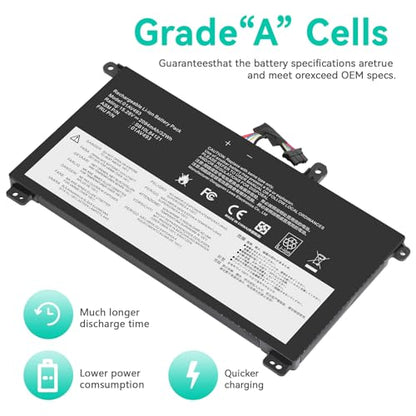 Futurebatt 00UR891 01AV493 SB10L84122 Laptop Battery Replacement for Lenovo ThinkPad T570 T580 P51S P52S Series 00UR890 00UR892 SB10L84121 SB10L84122 SB10L84123 - size: 01AV493 8.78 4.88 1.06in