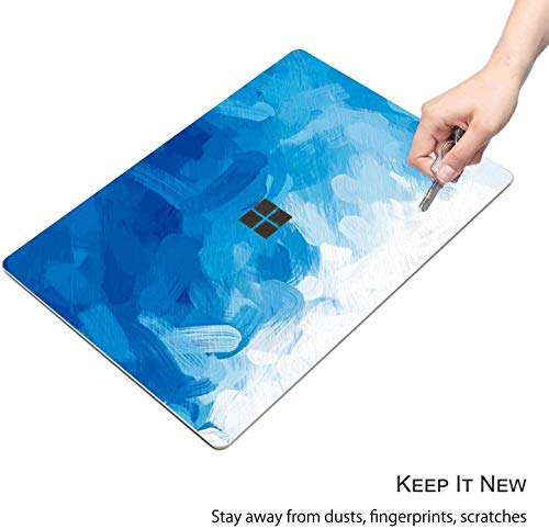 Cover Skin Decal Sticker for 2023 Microsoft Surface Laptop Go 3/ Laptop Go 2/ Laptop Go 12.4", Easy Apply, Anti-Scratch, Residue Free Vinyl Skin [Blue Paint] - color: Blue Paint, size: Surface Laptop Go 3/2/1