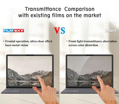 FILMEXT Privacy Screen Protector for Microsoft Surface Laptop 3/4/5th Gen 15 inch Model 1952 1953 1978 1979 1873 1872, Full Removable Surface Laptop Privacy Screen 15" Anti-Spy Anti-Glare Blue Light Filter