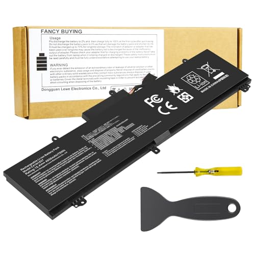 C41N1837 Laptop Battery for ASUS ROG Zephyrus G15 GA501I GA502 GA502D GA502DU GA502GU GA502IV GU502 GU502DU GX502GW GX532GV GU532GW GU502LU GU502LW GU502LV GX502LXS GX502GV GX502GW 0B200-03380100 - size: 11.3*3.81*0.5inch