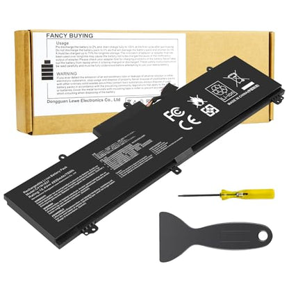 C41N1837 Laptop Battery for ASUS ROG Zephyrus G15 GA501I GA502 GA502D GA502DU GA502GU GA502IV GU502 GU502DU GX502GW GX532GV GU532GW GU502LU GU502LW GU502LV GX502LXS GX502GV GX502GW 0B200-03380100 - size: 11.3*3.81*0.5inch