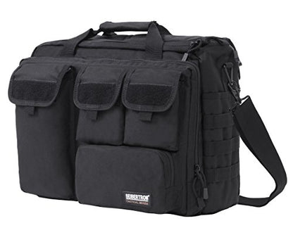 Seibertron Pro-Multifunction Shoulder Messenger Bag Fit for 14.1" or 17.3" Laptop - color: Fit 17.3" Laptop Black