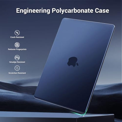 MOSISO Compatible with MacBook Pro 16 inch Case M5 M4 M3 M2 M1 2026-2021 | Seamlessly Closes Anti-Crack&Anti-Fingerprints Hard Shell for A3429 A3428 A3403 A3186 A2991 A2780 A2485, Midnight Blue - color: Midnight Blue