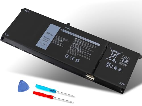 54Wh V6W33 Laptop Battery Replacement for Dell Inspiron 5310 5320 5330 5410 5418 5510 5515 5518 5625 5630 5635 3510 3511 3515 Latitude 3320 3330 3420 3520 Vostro 3515 3525 5620 5625 TN70C - size: V6W33