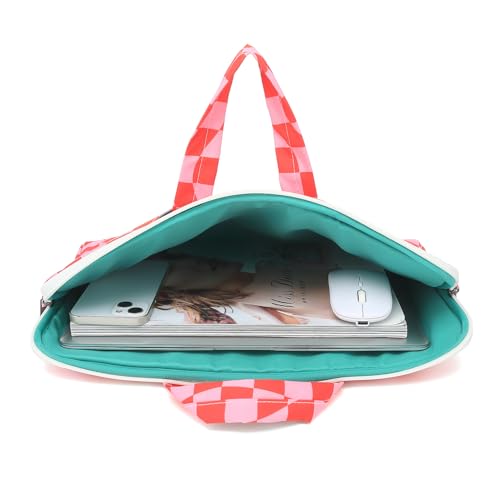 Water Resistant Laptop Shoulder Sleeve Case Bag for MacBook Pro 16 inch and 15.6 inch and 16 inch laptop (Grid) - color: Grid