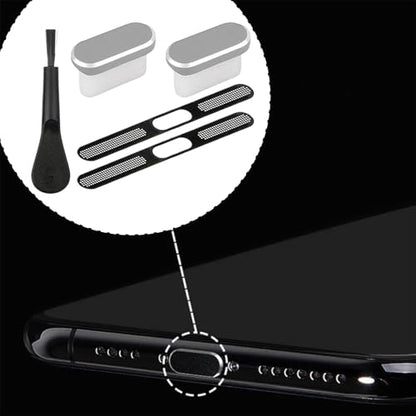 USB C Plug Cover Soft Protector Cleaner Set Electronic Device | Precise Anti Dust Kit for Phone Home Outdoor Offices Desk Car - color: Silver