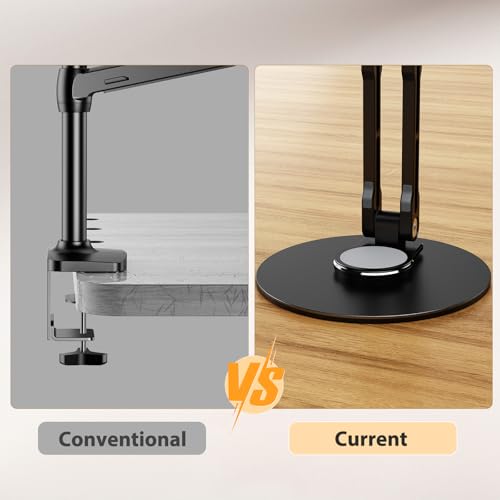 UPERFECT 75mm VESA Mount Stand, Foldable Portable Monitor Stand | Supports 15.6–17.3" Portable Monitors, 75×75mm VESA Mount, Foldable Tabletop Design, Lay Flat Mobile Display Arm Stand - size: 17.3 inch