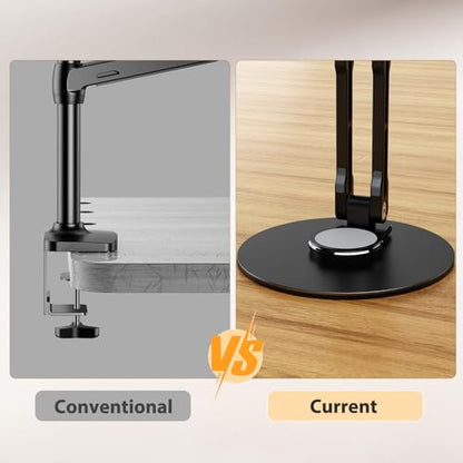UPERFECT 75mm VESA Mount Stand, Foldable Portable Monitor Stand | Supports 15.6–17.3" Portable Monitors, 75×75mm VESA Mount, Foldable Tabletop Design, Lay Flat Mobile Display Arm Stand - size: 17.3 inch