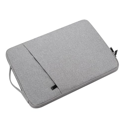 Homoyoyo Laptop Protective Sleeve Bag with Accessory Pocket for 13.3 Inch Ultrabook and Professional Laptop, Lightweight Polyester Laptop Carrying Case, Grey Notebook Cover for Travel