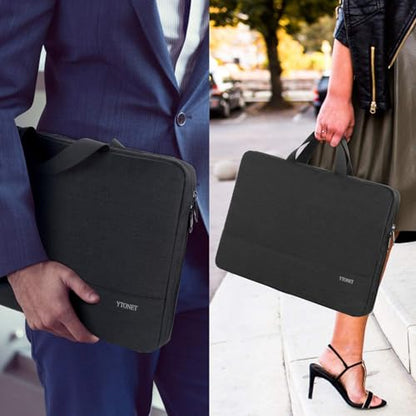 Ytonet 14 Inch Laptop Sleeve Case, Slim TSA Laptop Cover with Handle | Compatible with 14" MacBook Air MacBook Pro HP Dell Lenovo Chromebook Notebooks, Business Computer Carrying Case, Black - color: Black, size: 14 in