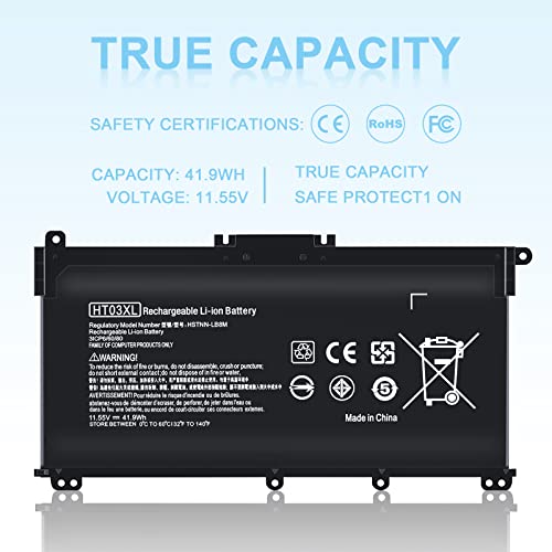TSKYBEAR HTO3XL Laptop L11119-855 HT03XL Battery Compatible with HP Pavilion 14 15 17 15-CS 15-DA 15-DB Series 15-DA0012DX 14-CE0068ST 15-CS3073CL 15-CS3153CL 15-CS2064ST 15-DA0014DX HT03041XL