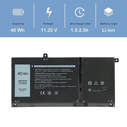 Fancy Buying 40Wh JK6Y6 H5CKD Battery for Dell Latitude 3410 3510 3120 3140 Vostro 5300 5301 5401 5501 Inspiron 5300 5301 5401 5402 5408 5409 5501 5508 5509 5400 5406 7405 7300 7306 7500 7506 2-in-1 - size: 7.24*3.58*0.24inch JK6Y6