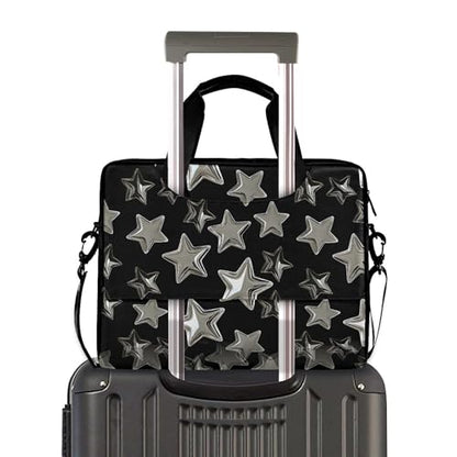 MNSRUU Laptop Bag for 15.6 inch Black Gothic Bats - color: Star I23271