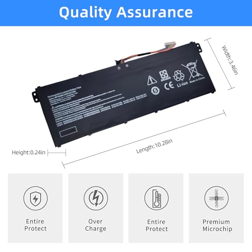 AP18C8K Laptop Battery Replacement for Acer Aspire 5 A514-52 A514-52-58U3 Chromebook 314 C933 Swift 3 SF314-42 SF314-57 SF314-57G SF314-58 Series 11.25V 50.29Wh 4471mAh