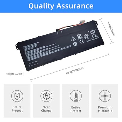 AP18C8K Laptop Battery Replacement for Acer Aspire 5 A514-52 A514-52-58U3 Chromebook 314 C933 Swift 3 SF314-42 SF314-57 SF314-57G SF314-58 Series 11.25V 50.29Wh 4471mAh