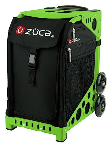 ZÜCA Sport Obsidian Rolling Bag with Green Frame (flashing wheels) - color: Green