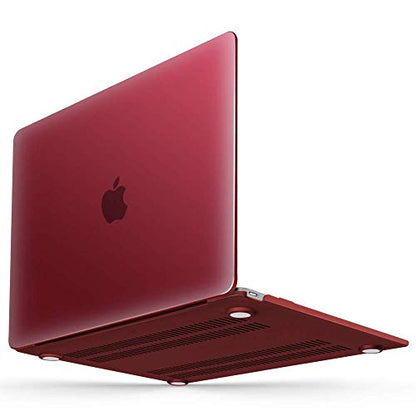 IBENZER Compatible with MacBook 12 Inch Case, Hard Shell Case Cover for Mac 12’’ with Retina Display Model A1534 2020 2019 2018 2017 2016 2015, Marsala Red, MM12MSWR-A - color: Wine Red