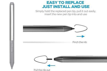 Stylus Pen for HP Elite x2 1013 G3, EliteBook x360 1020 G2, EliteBook X360 1030 G2 G3, Pro x2 612 G2ADDP0221002 Stylus Pen L04729-002 - color: Silver, style: L04729-002