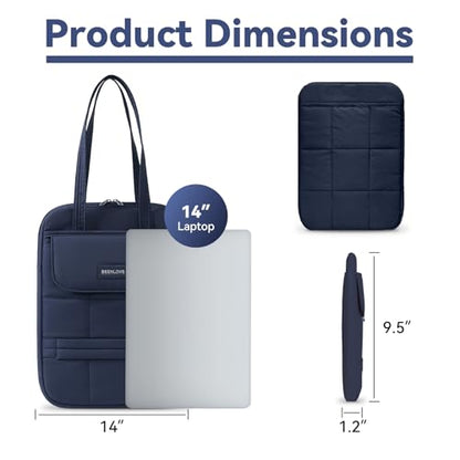 Puffy Laptop Sleeve for MacBook Pro/Air M4/M3/M2/M1 (2024-2019), iPad Pro/Air/Mini - color: Navy Blue