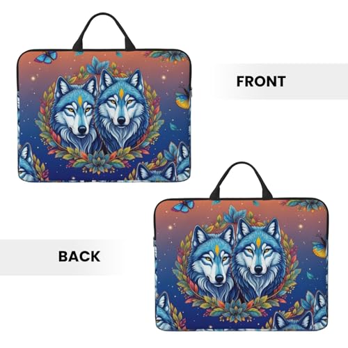 Laptop Case 14 Inch, Soft Shockproof Laptop Sleeve with Handle, Protective Bag - color: Pattern (663)