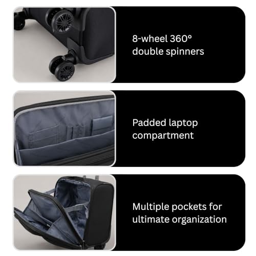 American Green Travel Jefferson Carry-On Spinner Briefcase