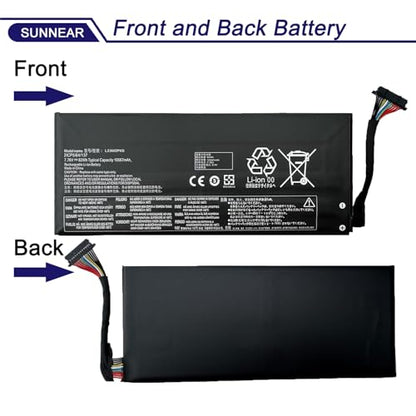 81Wh L23M2PK0 Laptop Battery for Lenovo Legion Go 8APU1 83E1 AMD Handheld | 7.82V 10360mAh Battery Replacement for Lenovo Legion; P/N:L23D2PK0 L23C2PK0 L23L2PK0 5B11M36298 SB11M36297 5B11M36299 - size: 6.14*2.55*1.0 inches L23M2PK0