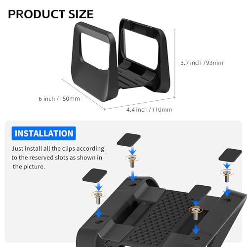 Vertical Laptop Stand for Desk,Plastics Laptop Holder Dock with Silicone Protection,Compatible with All MacBook/Surface/Samsung/HP/Dell/Chrome Book (Black) - color: Black