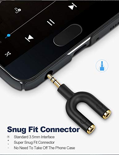 CableCreation 3-Pack Headphone Splitter Adapter, Aux Stereo Y Jack Splitter Adaptor, 3.5mm Male to 2 Port 3.5mm Female Adaptor for Headset, Earphone, iPhone, iPad, Tablets, MP3 Players, Car Stereos - size: 3-Pack, style: Splitter Adapter