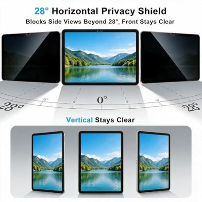 Magnetic Privacy Screen Protector for iPad Air 11 Inch (2024-2026, M2/M3/M4)，Removable & Reusable Anti Glare Anti Blue Light Privacy Shield, Data Confidentiality Shield - size: iPad Air 11 Inch 2024