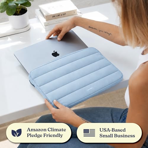 Vandel The Original Puffy Laptop Sleeve Case, 13-14 inch Laptop Sleeve Bag | Compatible with MacBook Air/Pro 13/Pro 14/iPad Pro 12.9, HP Dell ASUS Computer Case Bag Cover, Stylish Aesthetic Design - color: b. Blue, size: 13-14 Inch