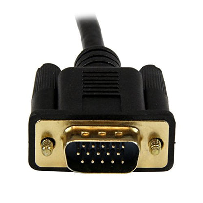 StarTech 3ft Active HDMI to VGA Cable, 1920 x 1200, 1080p, M/M (HD2VGAMM3) | Active HDMI to VGA monitor, Display or projector cable, 1m, Adapter and cable in one, Male to male - size: HDMI to VGA Cable - 3ft / 1m