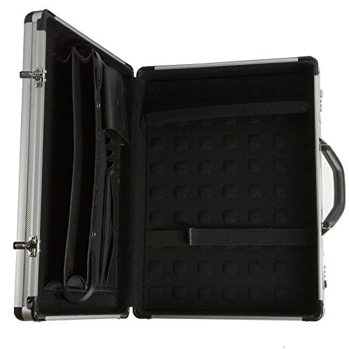 Alpine Swiss Executive Aluminum Briefcase Padded Laptop Briefcase For Men Hard Shell Attache Case Combo Lock Business Case