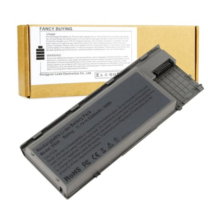Fancy Buying Laptop Battery for Dell Latitude D620 D630 D630C D630N D631 D640 PC764, JD634, 312-0383, 451-10298 P/N's: PP18L RD300 RD301 PC764 TC030 TD175-12 Months Warranty (6 Cells 11.1V 5200mAh) - size: 7.25*2.65*0.94inch D620