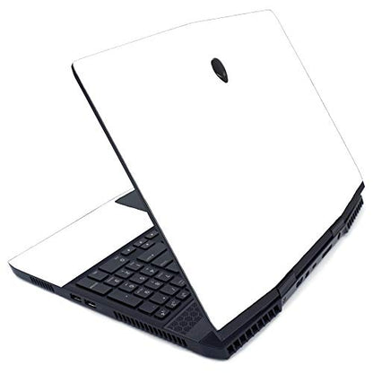 MightySkins Skin for Alienware M15 (2019) - Solid White | Protective, Durable, and Unique Vinyl Decal wrap Cover | Easy to Apply, Remove, and Change Styles | Made in The USA