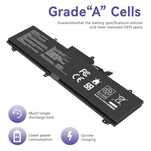 C41N1837 Battery Replacement for Asus Rog Zephyrus GA502 GA502D GA502DU GA502GU GA502IV GU502 GU502DU GU502GV GU502LU GU502LW GU502LV GX502LXS GX502GV GX502GW GU532 GX532 GU532GU GU532GV GX532GV - size: C41N1837 12.60*5.28*1.06 in