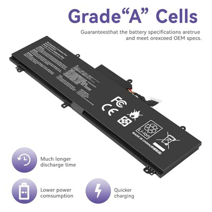 C41N1837 Battery Replacement for Asus Rog Zephyrus GA502 GA502D GA502DU GA502GU GA502IV GU502 GU502DU GU502GV GU502LU GU502LW GU502LV GX502LXS GX502GV GX502GW GU532 GX532 GU532GU GU532GV GX532GV - size: C41N1837 12.60*5.28*1.06 in