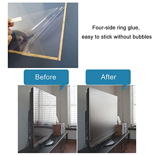 55 Inch Matte Anti-Glare TV Screen Protector, Dustproof Anti Scratch Anti Blue Light Film, Dust-Proof, Reduce Eye Fatigue Anti-Myopia,55"(1221 * 689mm)