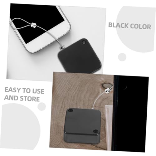 ULTECHNOVO 2pcs Retractable Steel Wire Cable Tether Lock for -Theft and Loss Prevention Automatic Telescopic Holder for Electronic Devices Compact and Convenient Design
