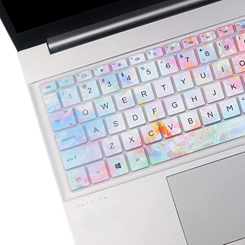 Keyboard Cover for 15.6 HP Laptop/HP Pavilion 15-eg 15-er 15-eh 15-er 15t-eg300/eg100/eg200 15-er1000 15-er1025od 15-er1047nr 15-eg3053cl 15-eg3055cl 15-eg0025nr eg3097nr eg1053cl eg3071cl 15-eh1052wm - color: Colors