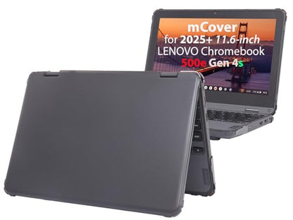 mCover Hard Shell Case Only Compatible for 2025 or Later 11.6" Lenovo 500e Chromebook Gen 4s 2-in-1 Laptop (NOT Fitting Any Other Lenovo Models)- Black - color: Black