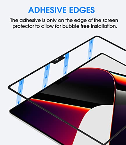 amFilm Screen Protector for MacBook Pro 16.2'' M4/M3/M2/M1 Chip | Scratch Protection, Easy to Instllation & Bubble Free, HD Clear, Ultra Thin (Regular 16.2 inch) - size: 16.2 inch