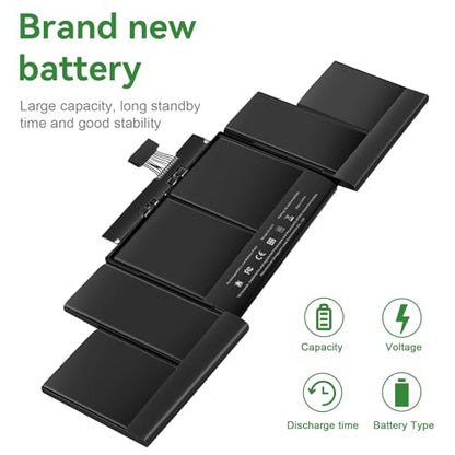 Futurebatt A1417 Replacement Battery for MacBook Pro 15 inch Model A1398（Early 2013 Mid 2012）, Model EMC 2673 2512 Identifier: MacBookPro10,1 MC975LL/A ME665LL/A - size: A1417 14.61, 6.73, 0.98in