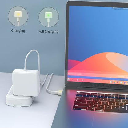 MacBook Air Charger - 45W Magnetic T-Tip Power Adapter (2012-2017) | 【Premium Quality】T-Tip Connector w/ LED & 6FT Cord, for MacBook Air 11/13" 2012-2017, Model A1435/A1436/A1465/A1466