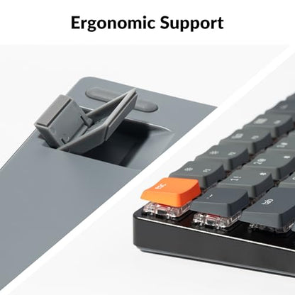Keychron K3 Version 2, 84 Keys Ultra-Slim Wireless Bluetooth/USB Wired Mechanical Keyboard with White LED Backlit, Low-Profile Keychron Mechanical Red Switch Compatible with Mac Windows - color: Keychron Red Switch