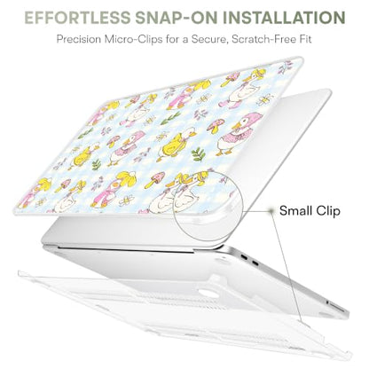 Compatible with MacBook Neo 13 inch (2026 Release A3404) (A18 Pro) with Liquid Retina Display, Printed Slim Protective Case with Screen Protector & Keybaord Cover, Cartoon Duck - color: Cartoon Duck