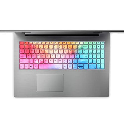 Keyboard Cover for Lenovo IdeaPad 3 3i 15.6'' /Lenovo Yoga C740 C940 15.6 /Lenovo Ideapad 320 330 330s 340s 520 S540 720s 130 S145 L340 S340 V130 V330 /ThinkBook 15 (Not fit Lenovo ideaPad 5)-Colorful - color: Colorful